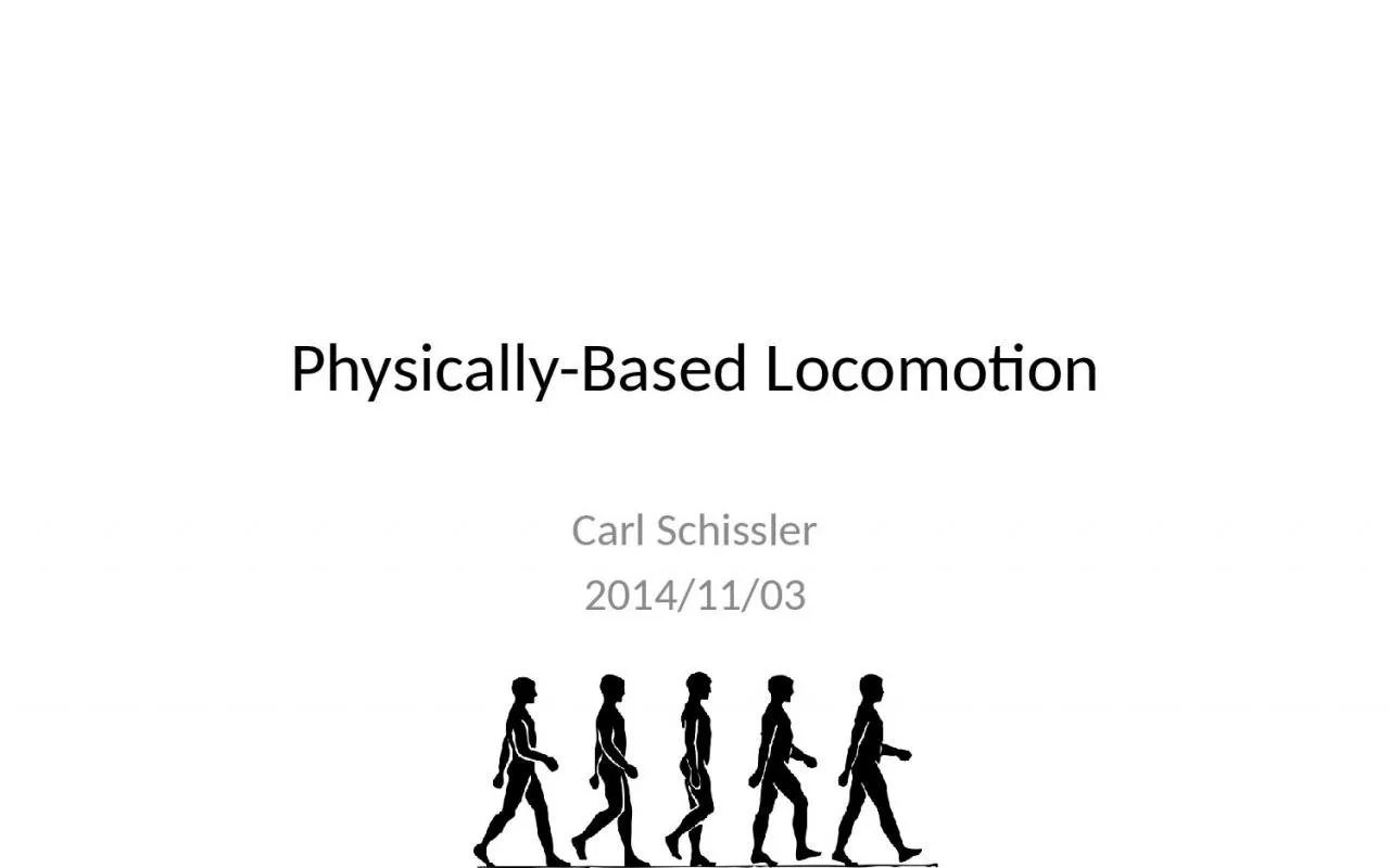 Physically-Based Locomotion