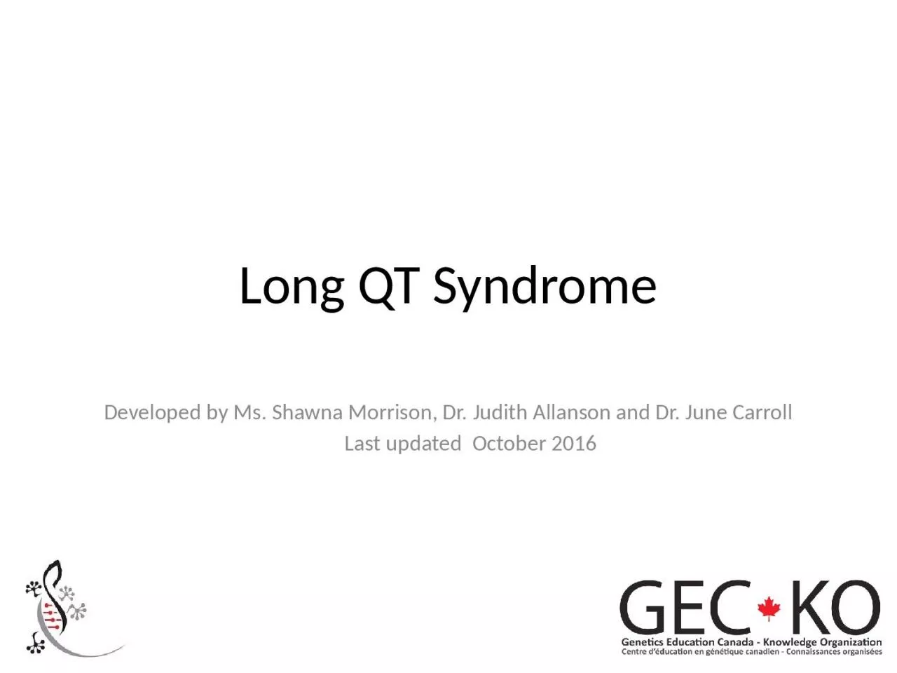 PPT-Long QT Syndrome Developed by