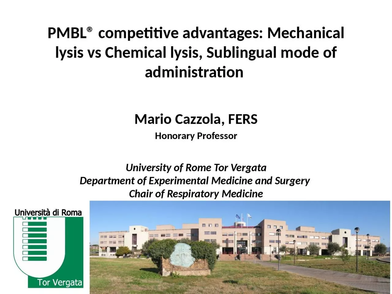 PMBL® competitive advantages: Mechanical