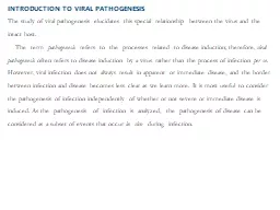 INTRODUCTION   TO   VIRAL