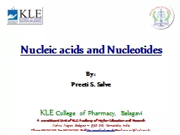 Nucleic acids and Nucleotides