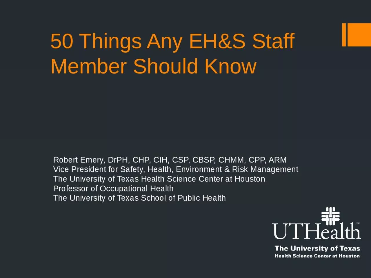 PPT-50 Things Any EH&S