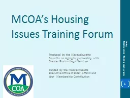 MCOA’s Housing Issues Training Forum