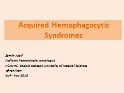 Acquired  Hemophagocytic