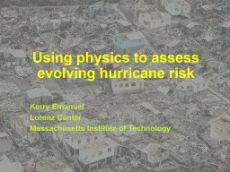 Modeling Hurricane Risk in a Changing Climate