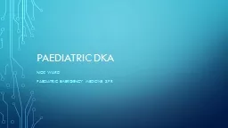 Paediatric  dka Nick ward