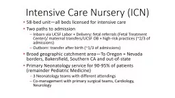 Intensive Care Nursery (ICN)