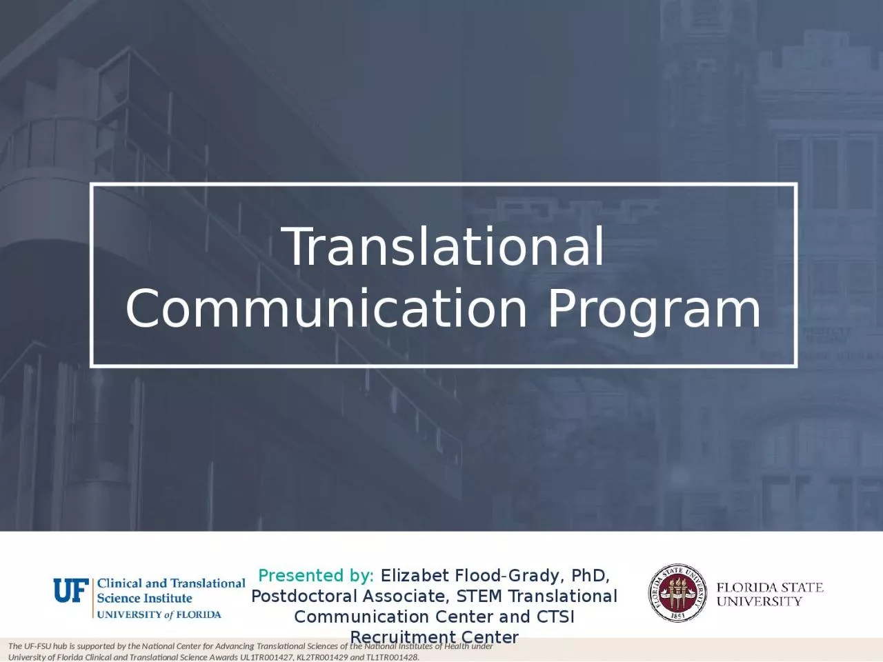 PPT-Translational Communication Program