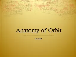 Anatomy of Orbit  sourav