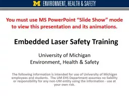 Embedded Laser Safety Training