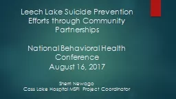 Leech Lake Suicide Prevention Efforts through Community Partnerships