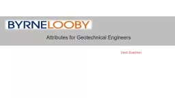 Attributes for Geotechnical Engineers