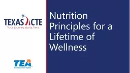 Nutrition Principles for a Lifetime of Wellness