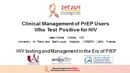 Clinical Management of PrEP