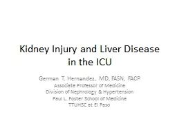 Kidney Injury and Liver Disease
