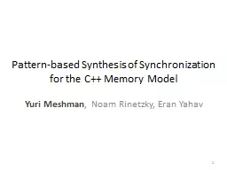 Pattern-based Synthesis of Synchronization for the C++ Memory Model