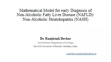 Mathematical Model for early Diagnosis of