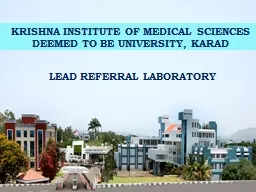 KRISHNA INSTITUTE OF MEDICAL SCIENCES