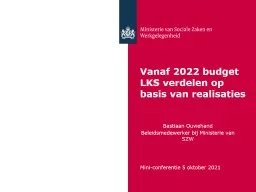 Vanaf 2022 budget LKS verdelen op basis van realisaties