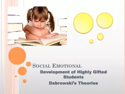 PPT-Social Emotional Development of Highly Gifted Students