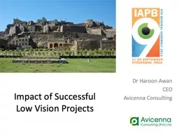 Impact of Successful  Low Vision Projects