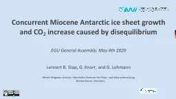 Concurrent Miocene Antarctic ice sheet growth and CO