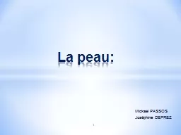 1 La peau: Mickaël PASSOS