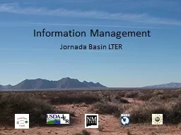Information Management Jornada Basin LTER