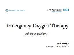 Emergency Oxygen Therapy