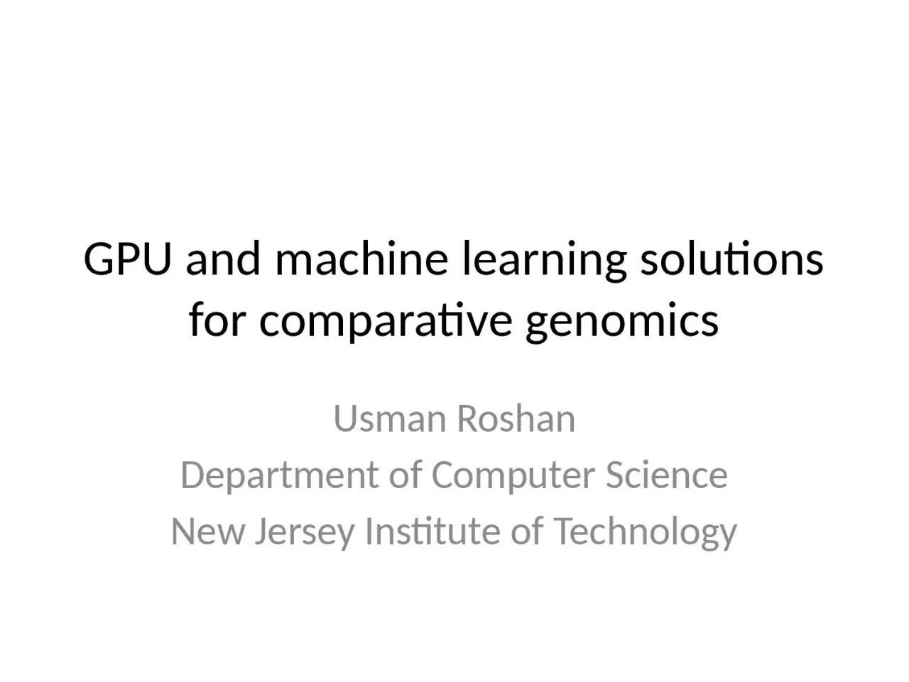 PPT-GPU and machine learning solutions for comparative genomics