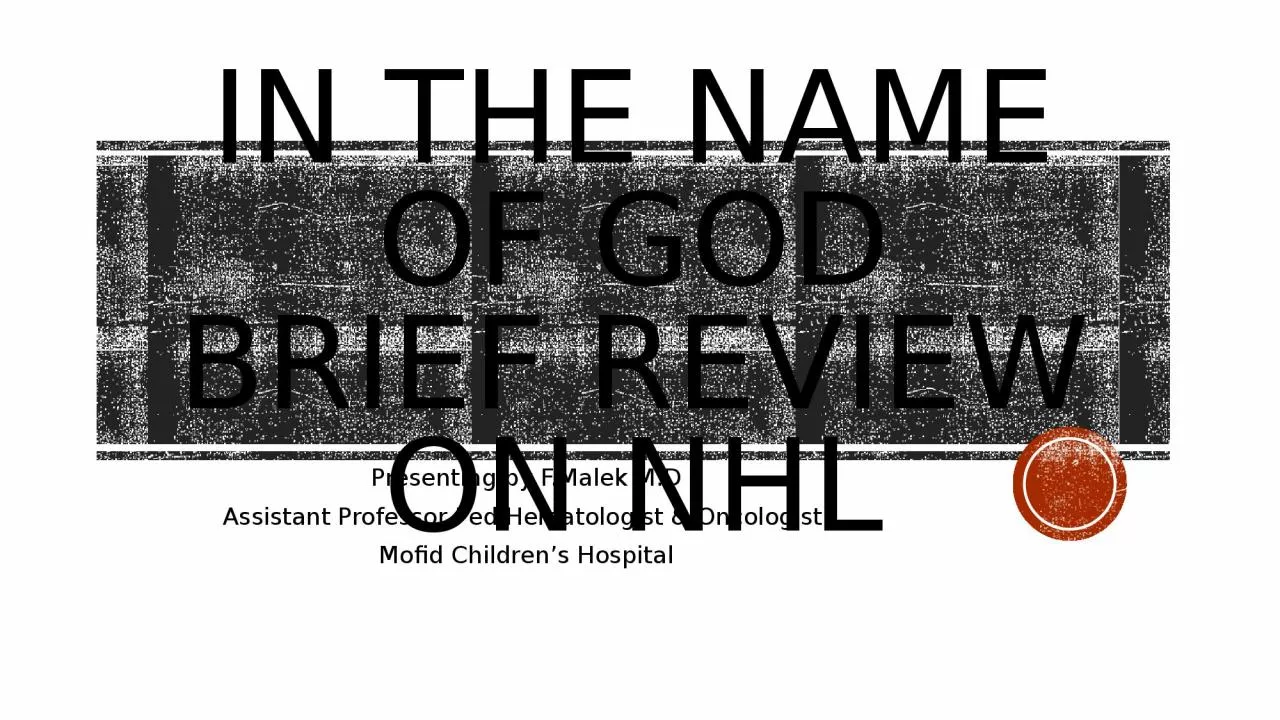 In the name of god brief review on