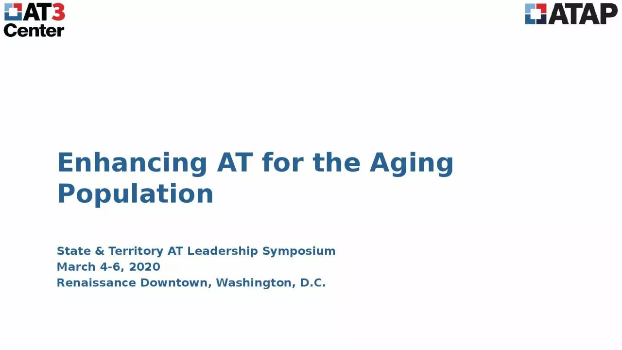 Enhancing AT for the Aging Population