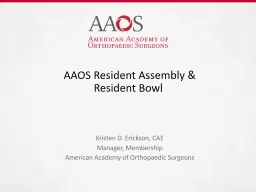 AAOS Resident Assembly &