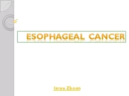 Esophageal  cancer  Israa