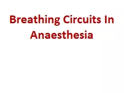 Breathing Circuits In Anaesthesia