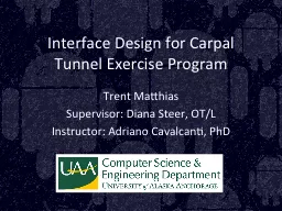 Interface Design for Carpal Tunnel Exercise Program