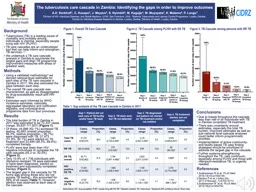 The tuberculosis care cascade in Zambia: Identifying the gaps in order to improve outcomes