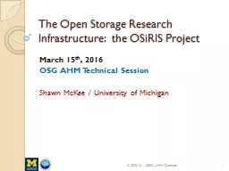 The Open Storage Research Infrastructure:  the OSiRIS Project