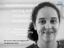 Implementation of nursing and midwifery revalidation