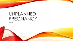 Unplanned Pregnancy Unit 5
