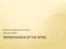 biomechanics of the spine