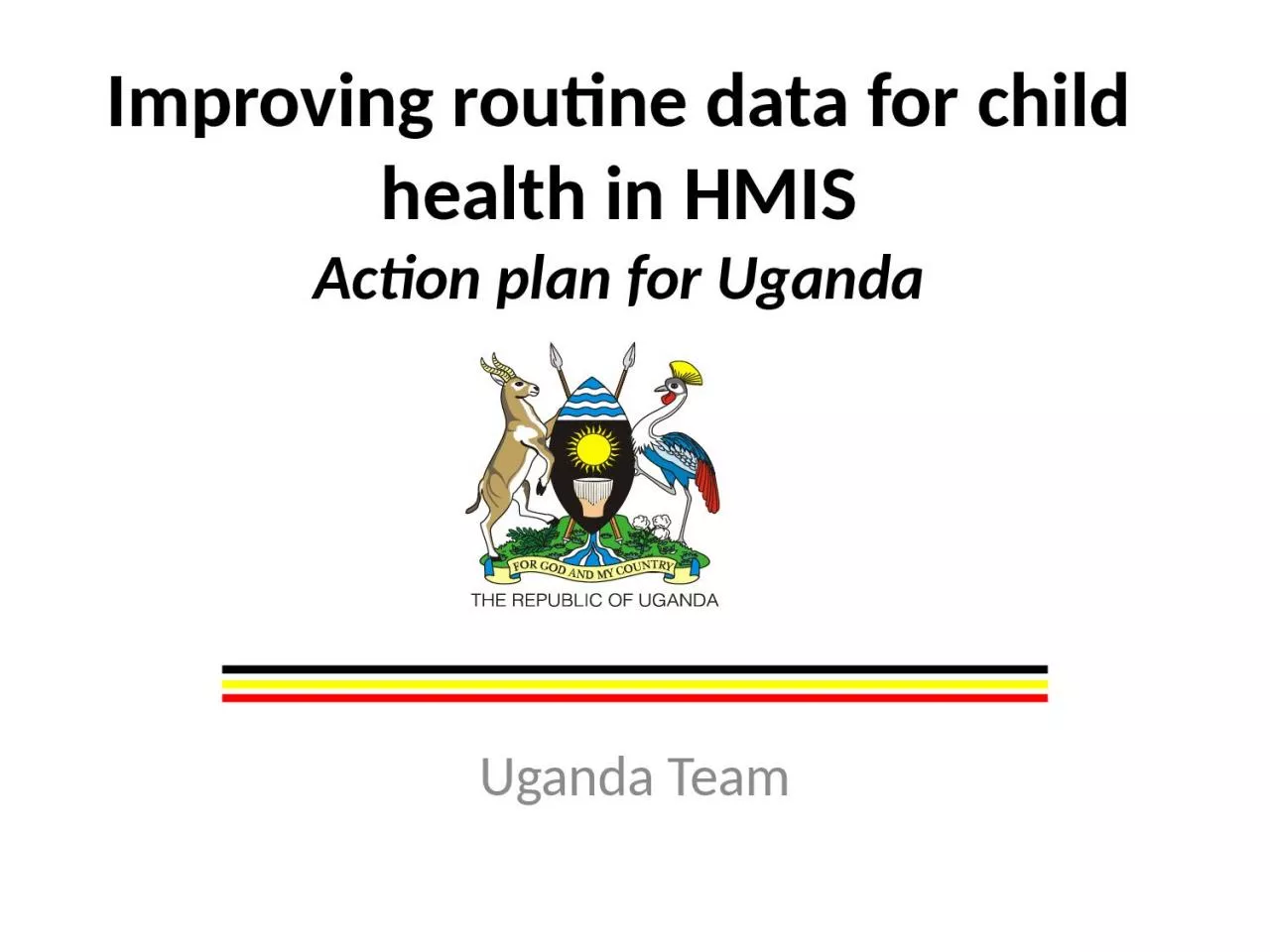 Improving routine data for child health in HMIS