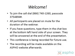 Welcome! To join the call dial (866) 740-1260, passcode 3754894#.