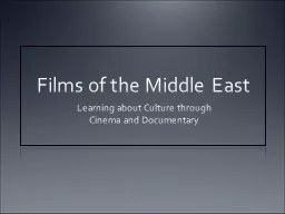 Films  of the Middle East