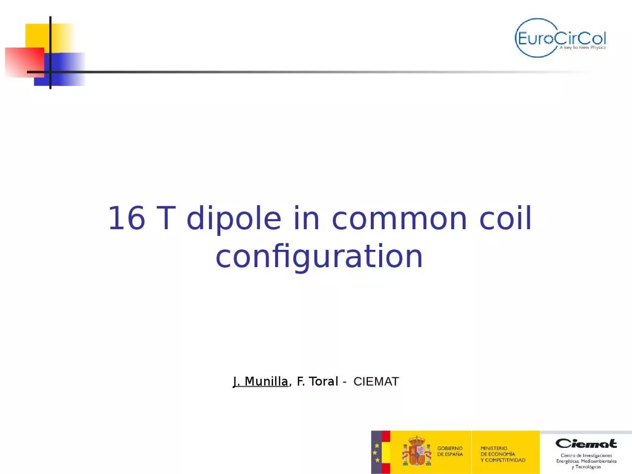 16 T dipole in common coil