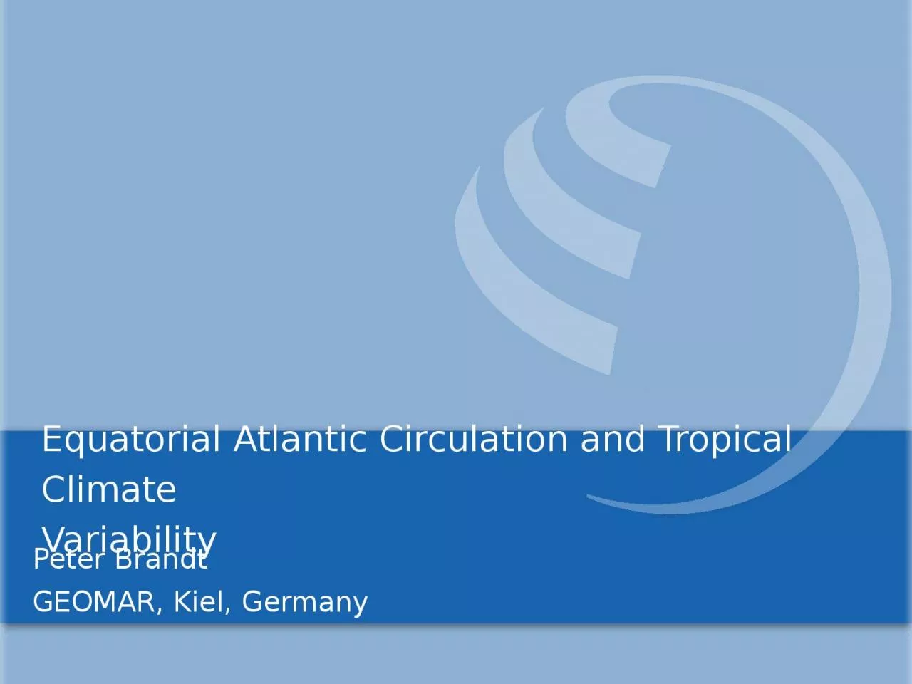 Equatorial   Atlantic   Circulation