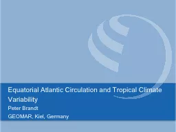 Equatorial   Atlantic   Circulation