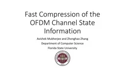 Fast Compression of the OFDM Channel State Information