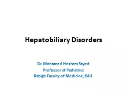 Hepatobiliary  Disorders