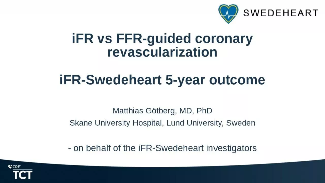 iFR  vs FFR-guided coronary revascularization